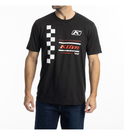 Camiseta Klim Checkered Flag Tri-Blend Tee Camiseta Klim Checkered Flag Tri-Blend Tee